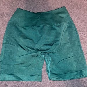Winter green gym shorts